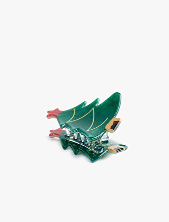 Yılbaşı Ağacı Detaylı Kıskaçlı Toka