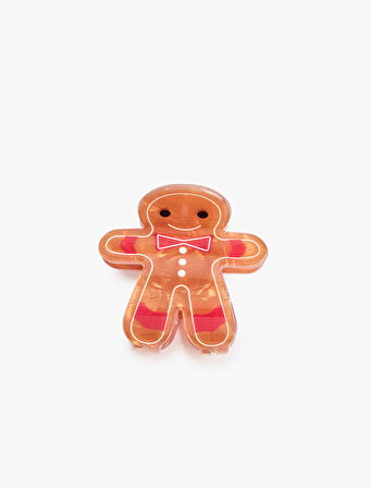 Kurabiye Adam Detaylı Kıskaçlı Toka