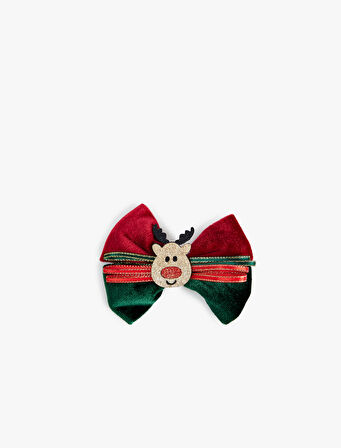 Geyik Figürlü Fiyonklu Saç Tokası