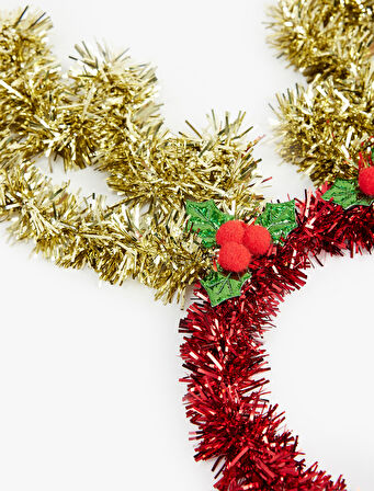 Parlak Geyik Boynuzu Detaylı Yılbaşı Tacı