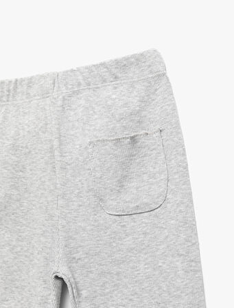 Beli Lastikli Cep Detaylı Kaşkorse Basic Tayt