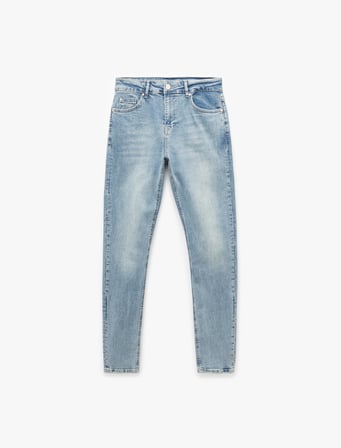 Normal Bel Pamuklu Skinny Fit Jean Pantolon - Michael Jean