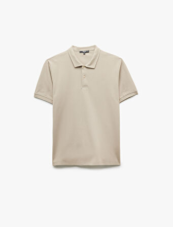 Regular Fit Kısa Kollu Pamuklu Polo Yaka Tişört