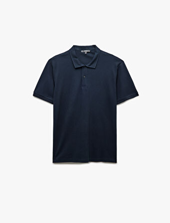 Regular Fit Kısa Kollu Pamuklu Polo Yaka Tişört