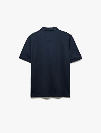 Regular Fit Kısa Kollu Pamuklu Polo Yaka Tişört