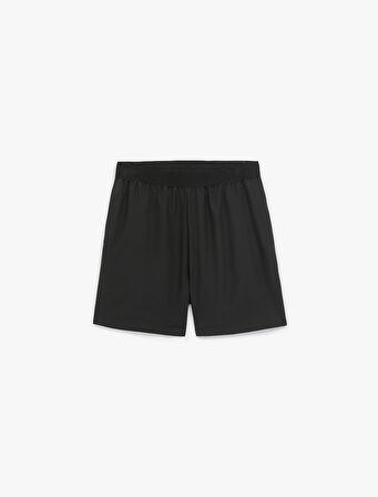 Beli Lastikli Kemer Detaylı Cepli Basic Spor Şort