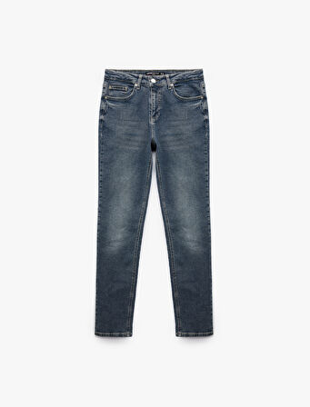 Pamuklu Normal Bel Slim Fit Jean Pantolon - Brad Jean