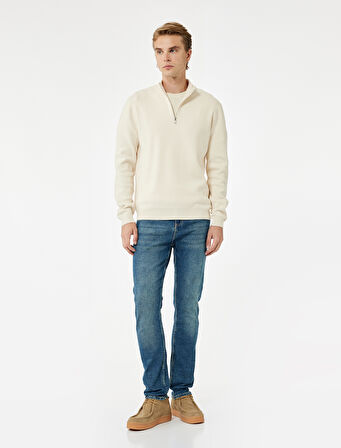 Pamuklu Normal Bel Slim Fit Jean Pantolon - Brad Jean