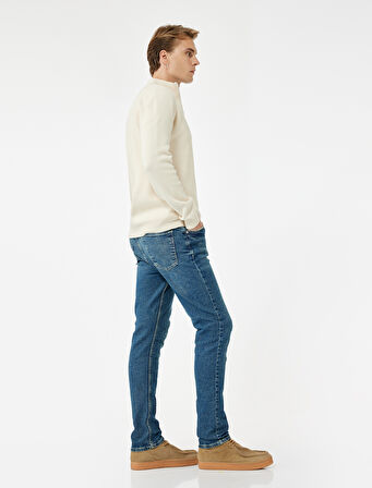 Pamuklu Normal Bel Slim Fit Jean Pantolon - Brad Jean