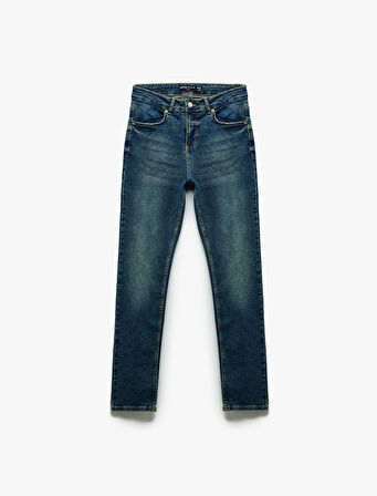 Pamuklu Normal Bel Slim Fit Jean Pantolon - Brad Jean