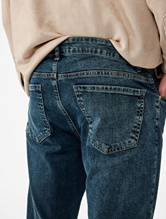 Cepli Normal Bel Pamuklu Slim Fit Jean Pantolon - Brad Jean