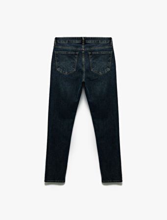 Cepli Normal Bel Pamuklu Slim Fit Jean Pantolon - Brad Jean