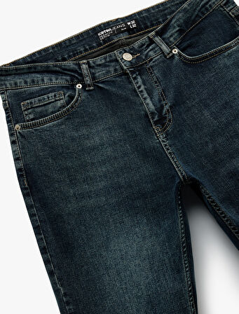 Cepli Normal Bel Pamuklu Slim Fit Jean Pantolon - Brad Jean