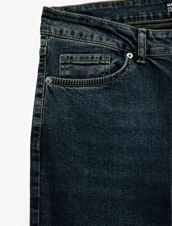 Cepli Normal Bel Pamuklu Slim Fit Jean Pantolon - Brad Jean