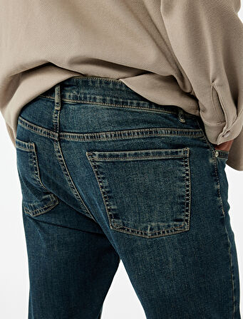 Pamuklu Normal Bel Slim Fit Jean Pantolon - Brad Jean
