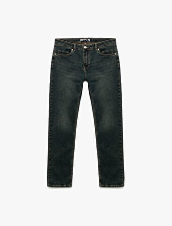 Pamuklu Normal Bel Slim Fit Jean Pantolon - Brad Jean
