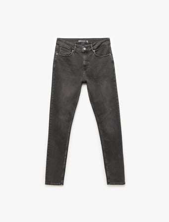 Normal Bel Pamuklu Skinny Fit Jean Pantolon - Michael Jean