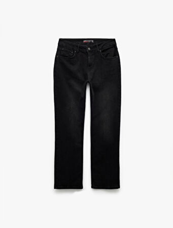 Normal Bel Pamuklu Straight Fit Jean Pantolon - Mark Jean