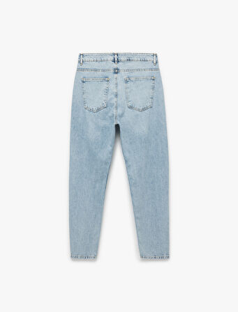 Normal Bel Pamuklu Tapered Fit Jean Pantolon - Joe Jean