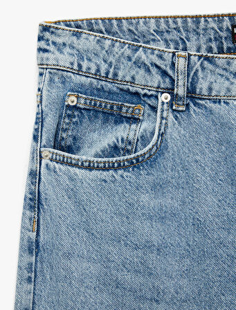 Pamuklu Normal Bel Straight Fit Jean Pantolon - Mark Jean