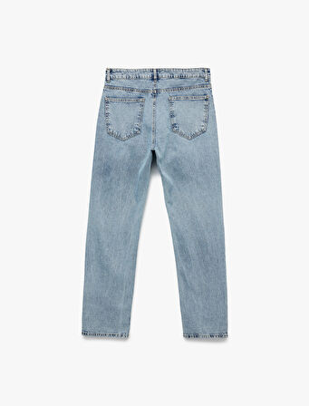 Pamuklu Normal Bel Straight Fit Jean Pantolon - Mark Jean
