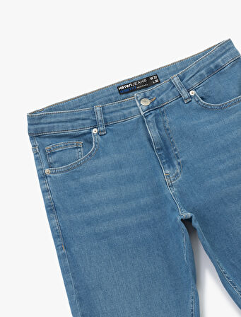 Normal Bel Pamuklu Skinny Fit Jean Pantolon - Michael Jean