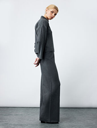 Beli Lastikli Rahat Kalıp Uzun Palazzo Pantolon