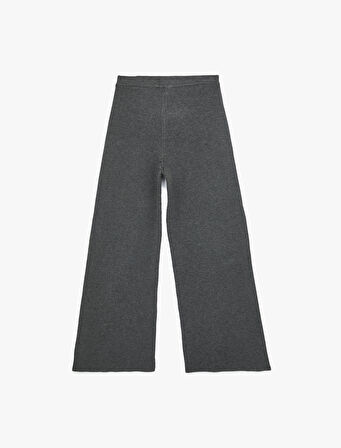 Beli Lastikli Rahat Kalıp Uzun Palazzo Pantolon