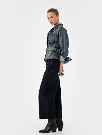Geniş Paça Denim Pantolon - Bianca Wide Leg Jeans