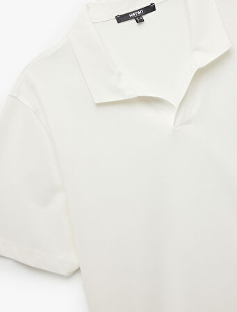 Regular Fit Kısa Kollu Pike Kumaş Pamuklu Polo Yaka Tişört