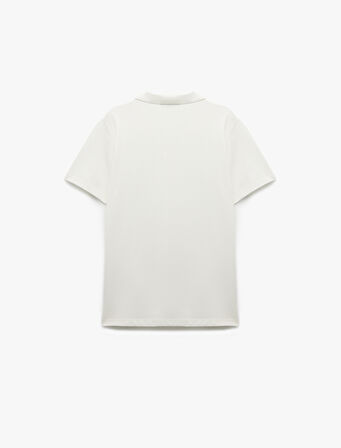 Regular Fit Kısa Kollu Pike Kumaş Pamuklu Polo Yaka Tişört