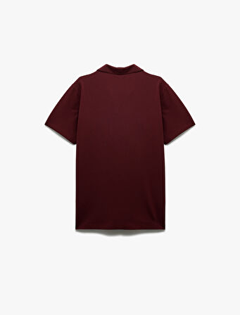 Regular Fit Kısa Kollu Pike Kumaş Pamuklu Polo Yaka Tişört