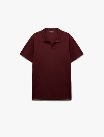 Regular Fit Kısa Kollu Pike Kumaş Pamuklu Polo Yaka Tişört