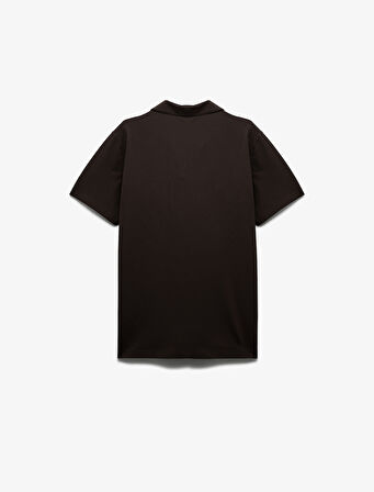 Regular Fit Kısa Kollu Pike Kumaş Pamuklu Polo Yaka Tişört