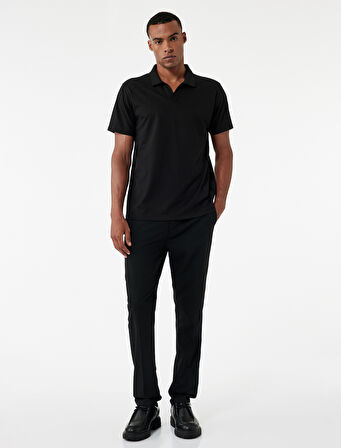 Regular Fit Kısa Kollu Pike Kumaş Pamuklu Polo Yaka Tişört