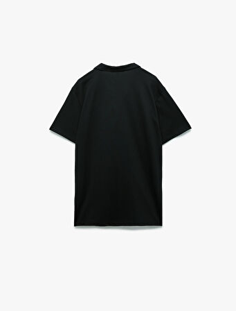 Regular Fit Kısa Kollu Pike Kumaş Pamuklu Polo Yaka Tişört