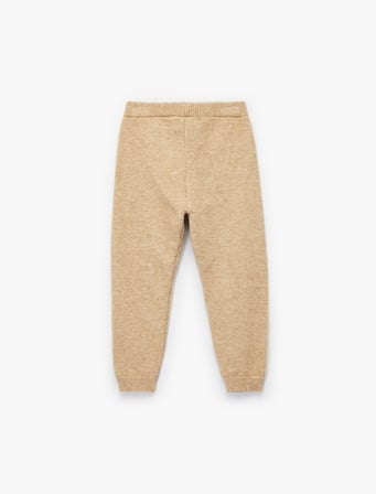Beli Bağcıklı Basic Triko Pantolon