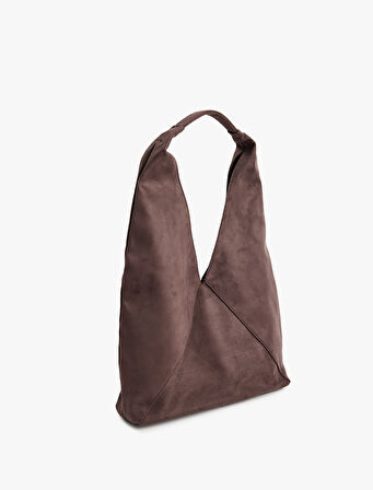 Askılı Büyük Boy Suni Deri Omuz Çantası