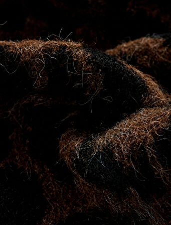 Yumuşak Dokulu Uzun Leopar Desenli Atkı