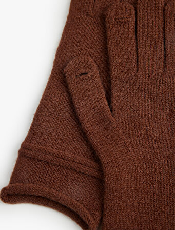 Dikiş Detaylı Uzun Eldiven