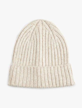 Basic Katlı Yün Karışımlı Örgü Bere