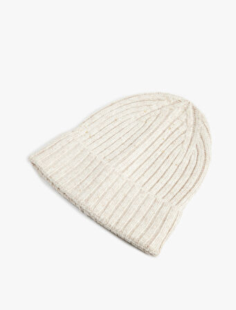 Basic Katlı Yün Karışımlı Örgü Bere