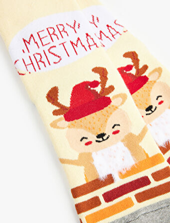 Yılbaşı Temalı Havlu Soket Çorap