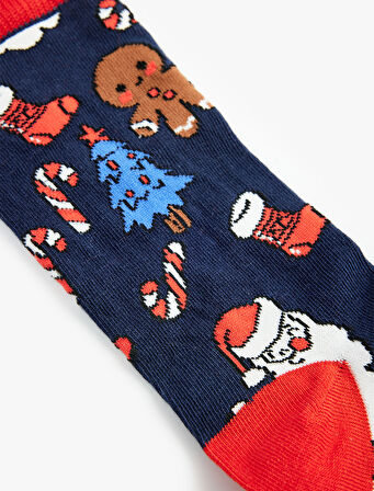 Yılbaşı Temalı Soket Çorap