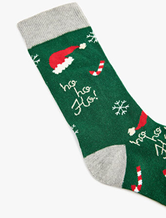 Yılbaşı Temalı Soket Çorap