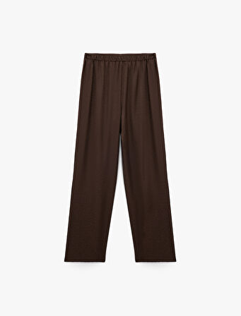 Rahat Kalıp Dokulu Saten Pijama Altı