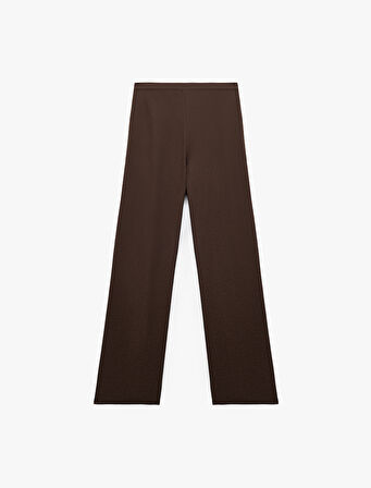 Rahat Kalıp Dokulu Saten Pijama Altı