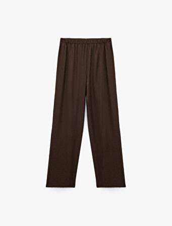 Rahat Kalıp Dokulu Saten Pijama Altı