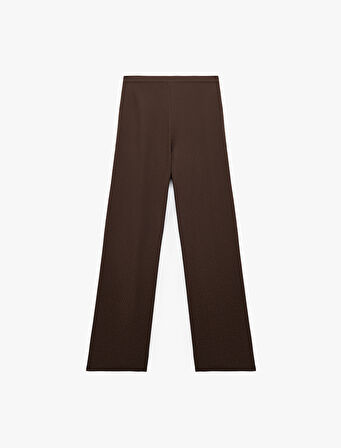 Rahat Kalıp Dokulu Saten Pijama Altı