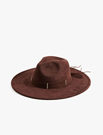 Bant Detaylı Fötr Şapka